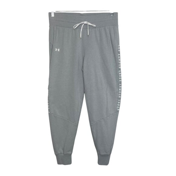 Under Armour Joggers Pants Activewear Womens Medium Grey Drawstring - Picture 2 of 8